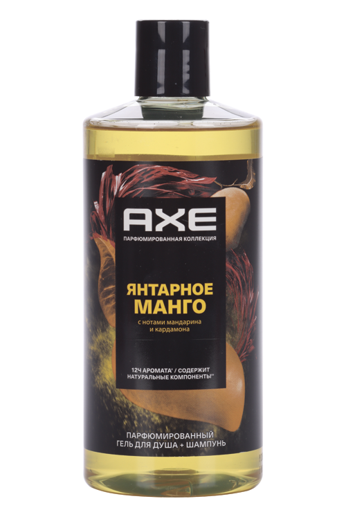 Гель д/душа и шампунь AXE Янтарное манго мужской, 400 мл