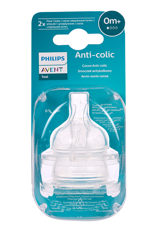 

Соска Авент Филипс Anti-colic силик д/новорожденного, 2 шт, (SCY761/02)