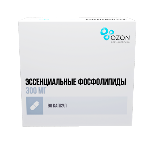 

Эссенциальные фосфолипиды 300 мг, 90 шт, капсулы