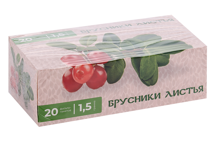 

Брусники листья Целебная поляна, 1,5 г, 20 шт, ф/п