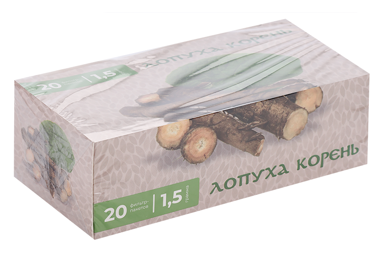 

Лопуха корень Целебная поляна, 1,5 г, 20 шт, ф/п