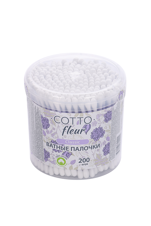

Ватные палочки Cotto Fleur, 200 шт, фиолетовый