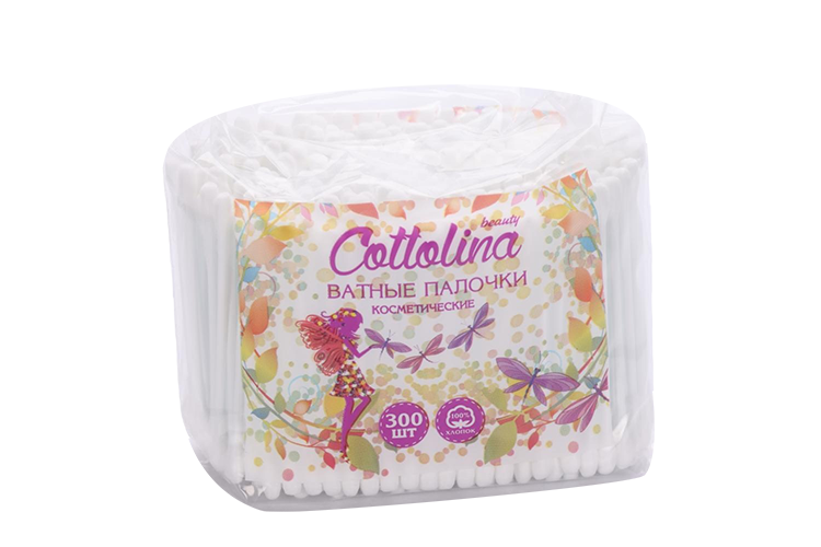 

Ватные палочки Cottolina, 300 шт, ПЭ