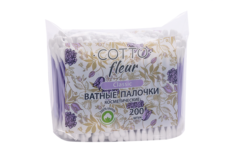 

Ватные палочки Cotto Fleur classic, 100 шт, пакет