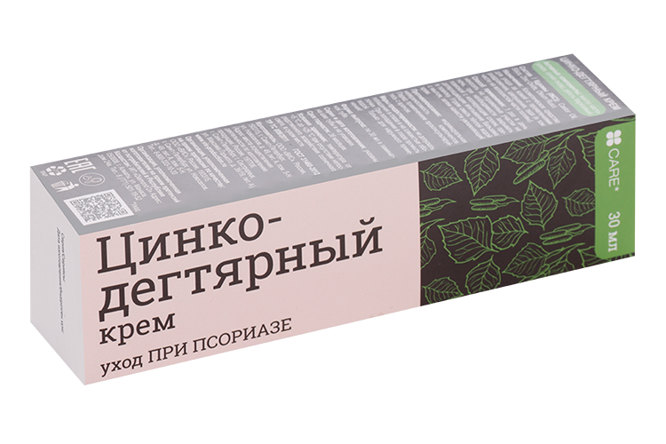 Крем Цинко-дегтярный уход при псориазе, 30 мл