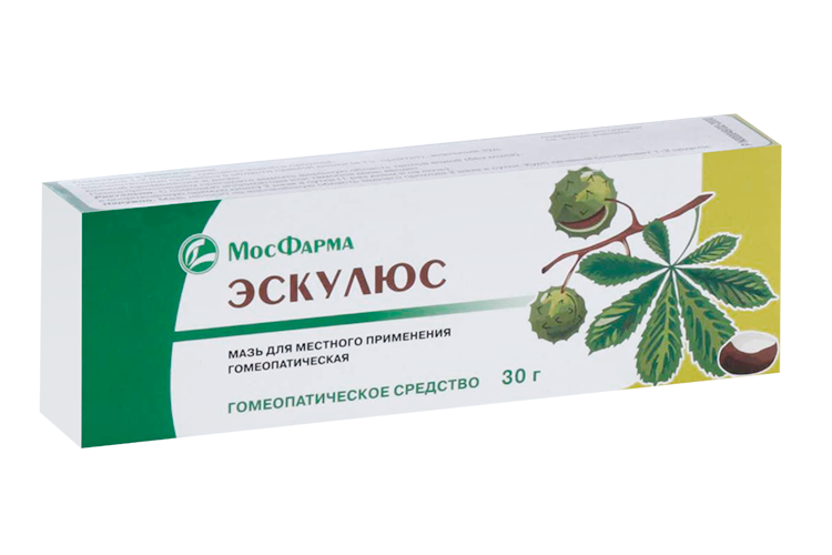 Эскулюс, 30 г, мазь для местного применения гомеопатическая