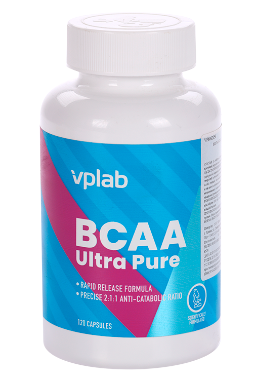 Ultra Pure BCAA VPLAB, 120 шт, капсулы