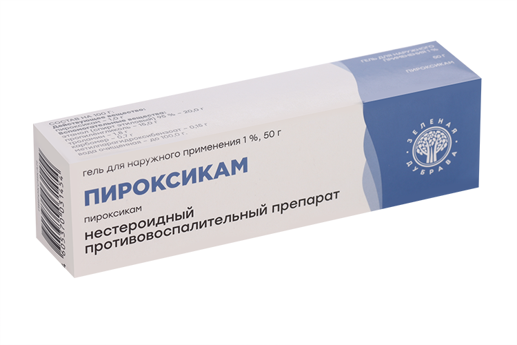 

Пироксикам ЗД 1%, 50 г, гель для наружного применения