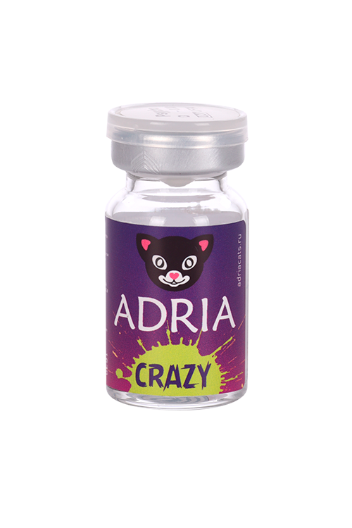 Контактные линзы Adria Crazy Psycho гидрогелевые цветные 0.00/14.0/8.6