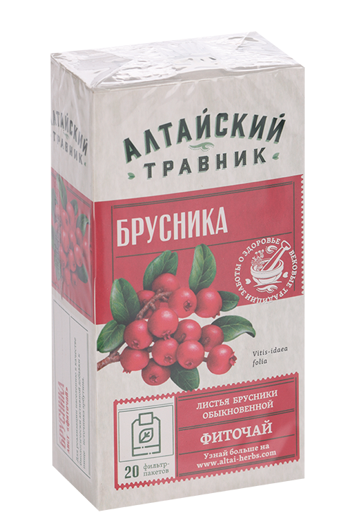 

Фиточай Брусника лист, 1,5 г, 20 шт, фильтр-пакет