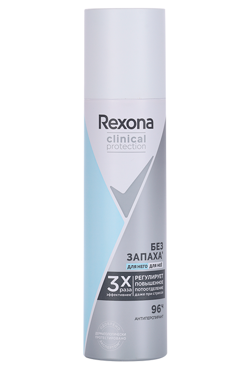 

Антиперспирант-аэрозоль REXONA Clinical Protection гипоаллергенный б/запаха 96 ч, 150 мл