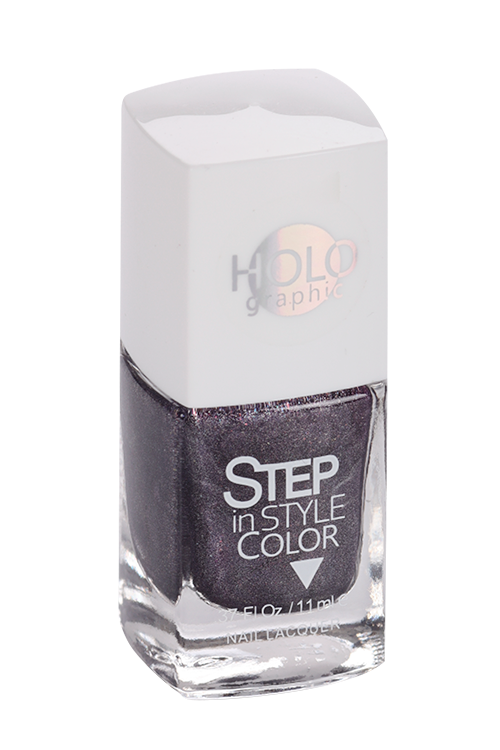 

Лак Step in Style Color д/ногтей LE №144 голография серый/фиолетовый 11 мл