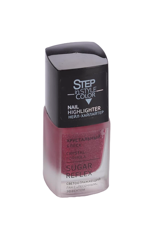 

Лак Step in Style Nail Highlighter лечеб д/ногт хрустал блеск №23 светоотраж/роз 11 мл