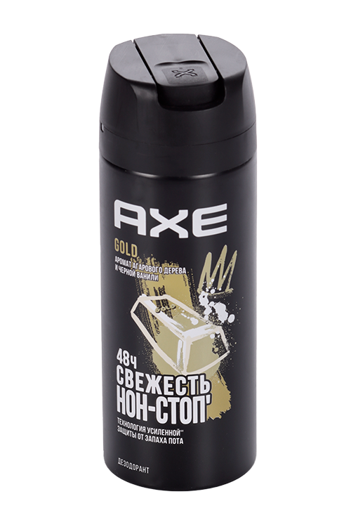 Дезодорант AXE Голд Свежесть нон-стоп аром агар дерева/черн ванили, 150 мл