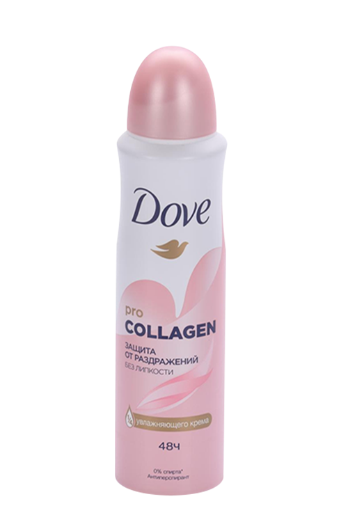 

Антиперспирант-аэрозоль DOVE Pro-collagen защита от раздражений, 150 мл