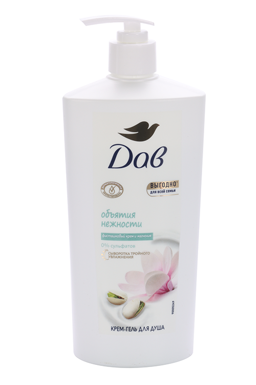 Крем-гель д/душа DOVE Объятия нежности фисташковый крем/магнолия, 610 мл