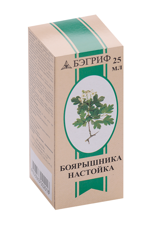 

Боярышника настойка, 25 мл, Бэгриф