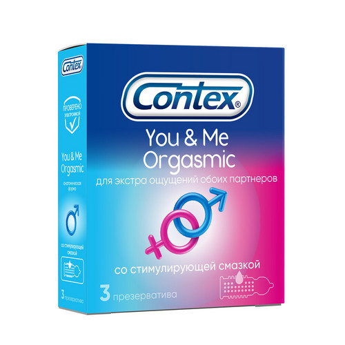 Презервативы Contex You&Me Orgasmic, 3 шт