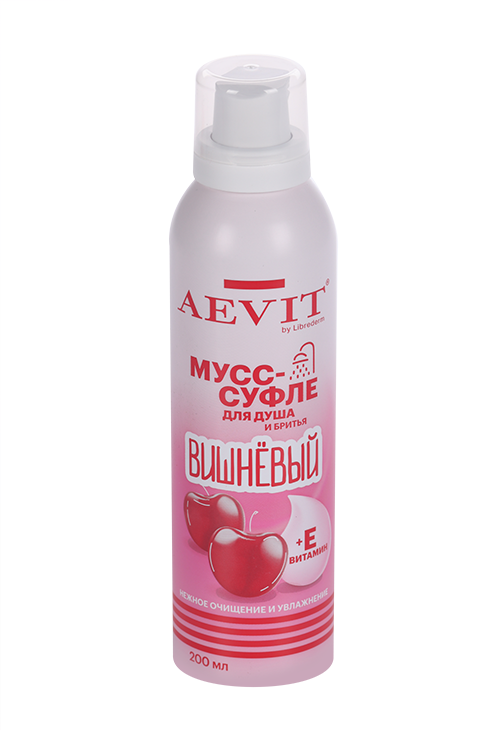 

Мусс-суфле AEVIT BY LIBREDERM вишневый д/душа и бритья, 200 мл