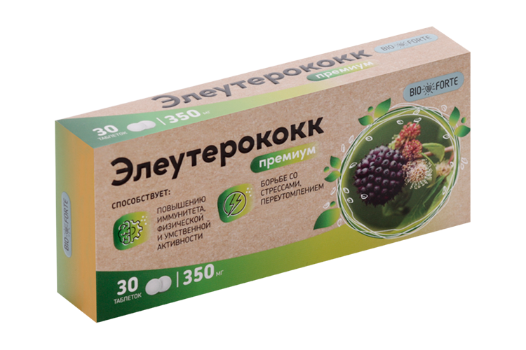 Элеутерококк Премиум Bioforte, 30 шт, таблетки