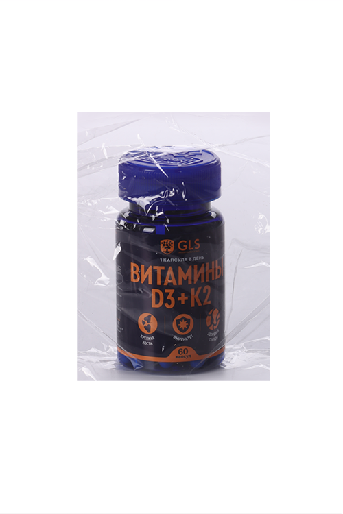 

Витамины D3+K2 GLS, 220 мг, 60 шт, капсулы (4640033074492)