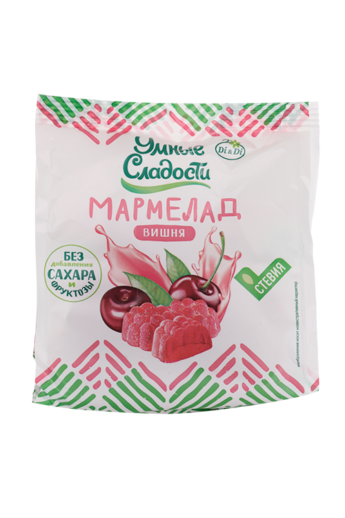 Мармелад Умные сладости желейно-формовой со стевией вкус вишни, 150 г