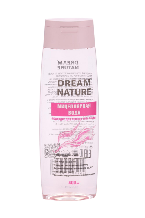 

Мицеллярная вода Dream Nature д/всех типов кожи, 400 мл
