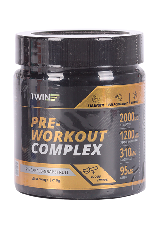 Комплекс 1WIN Pre-workout предтренировочный Ананас-Грейпфрут, 210 г