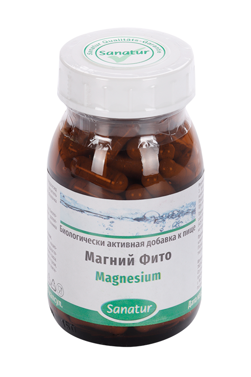 

Магний Фито Sanatur, 550 мг, 100 шт, капсулы