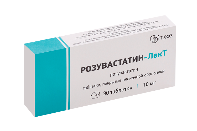 

Розувастатин-ЛекТ 10 мг, 30 шт, таблетки покрытые пленочной оболочкой