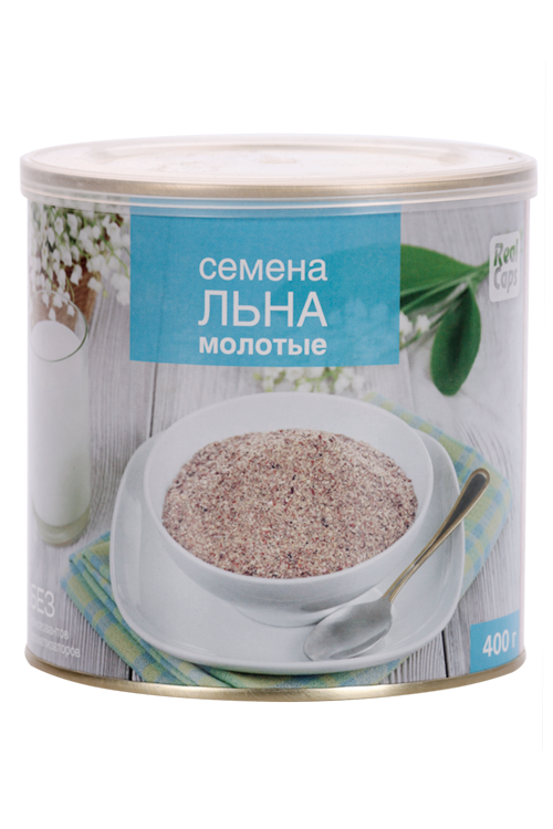 Семена льна РеалКапс молотые, 400 г