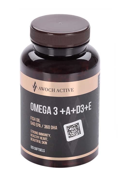 

Омега 3+A+Д3+E AWOCHACTIVE, 120 шт, капсулы