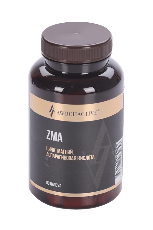 

ZMA AWOCHACTIVE Цинк+Магний+Аспарагиновая кислота, 90 шт, капсулы