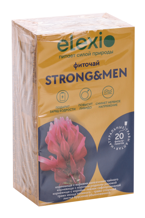 Напиток чайный STRONG and MEN, 1,5 г, 20 шт, ф/п