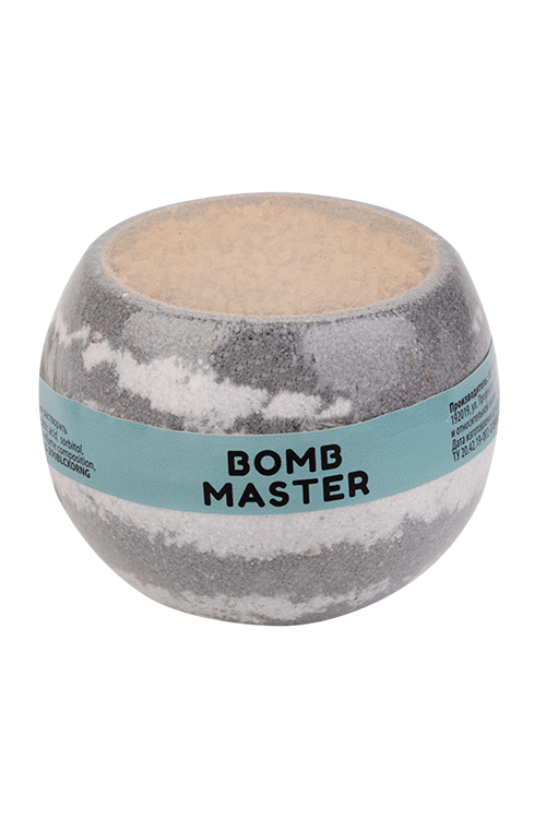 Бомбочка Bomb Master с морской солью д/ванн черный и золотой, 290 г