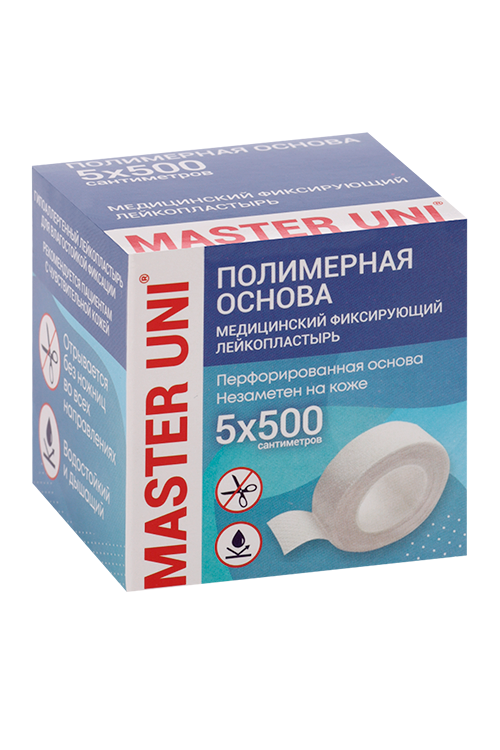 

Пластырь Мастер Юни 5х500 см на полимерн основе