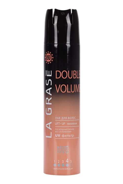 Лак д/волос La Grase Double Volume 250 мл