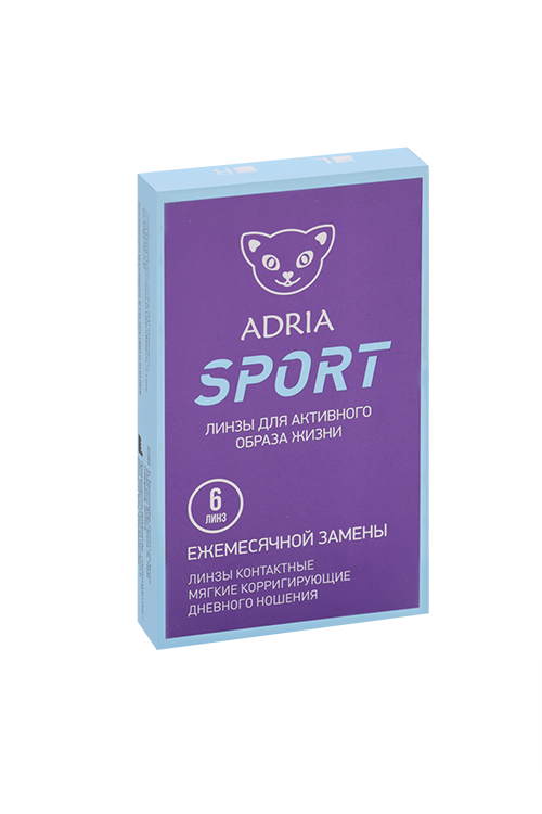 Контактные линзы Adria Sport мягкие/корригирующие/дневного ношения -2.25/14.2/8.6, 6 шт