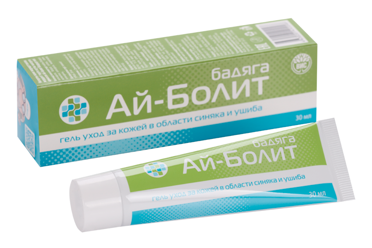 

Гель Ай-Болит Бадяга уход за кожей в области синяка и ушиба, 30 мл