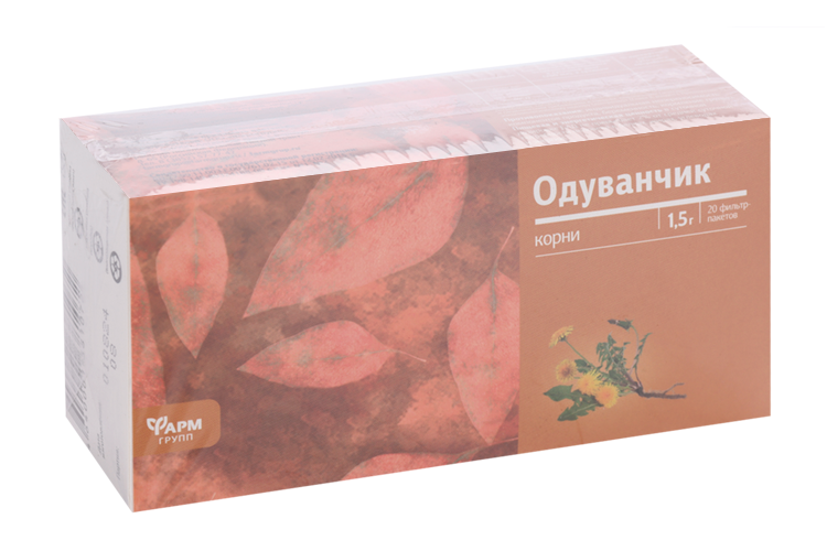 Одуванчика корень, 1,5 г, 20 шт, ф/п (БАД)