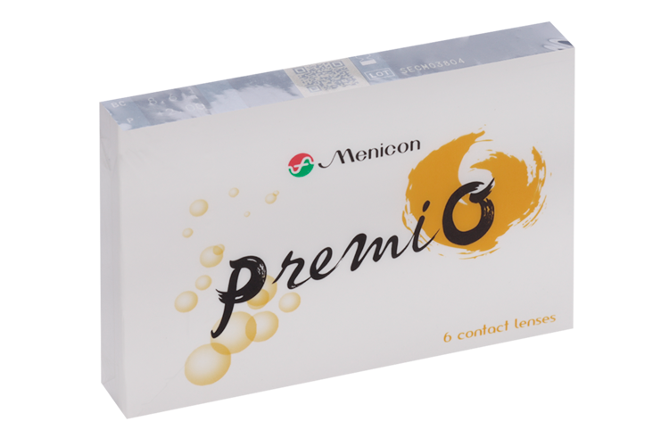 Линзы Premio контактные R 8.6 (диоптрия +2,0), 6 шт