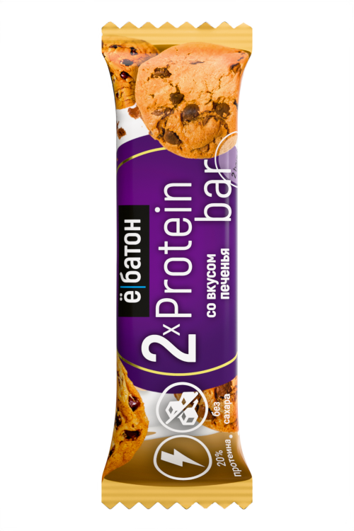 Батончик Protein bar со вкусом печенья тм Ёбатон 50 г 85₽