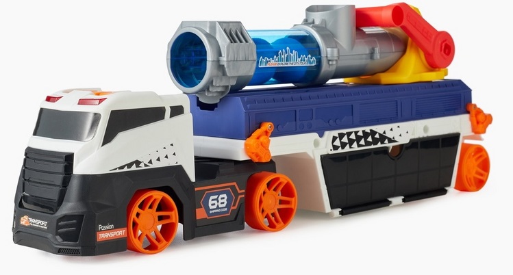 Игрушка Happy Baby CANNON TRUCK Грузовик с пушкой и машинками белый
