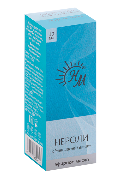 Масло Натуральные масла Нероли эфирное, 10 мл