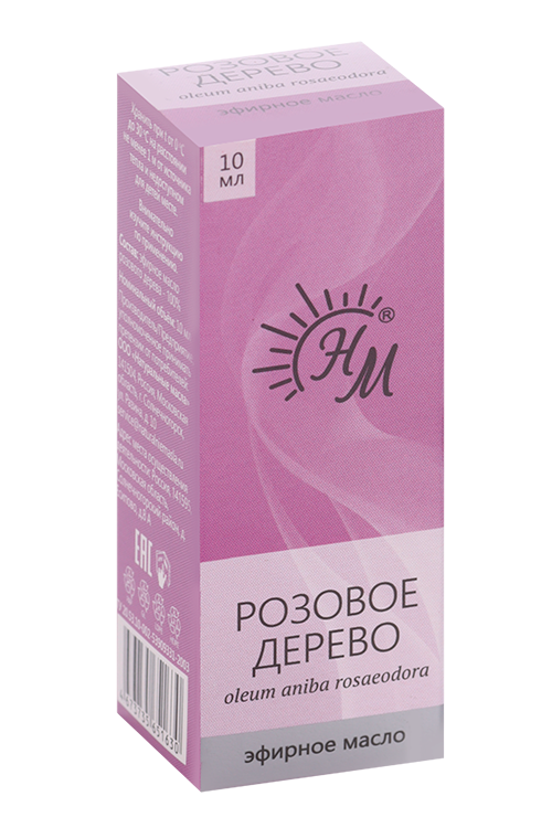 Масло Натуральные масла Розового дерева эфирное, 10 мл