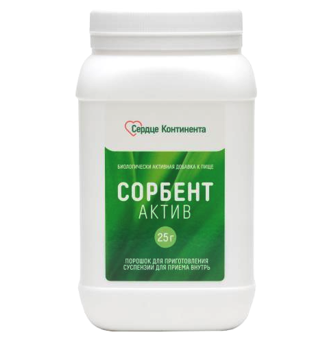 

Сорбент Актив Сердце Континента, 25 г, порошок