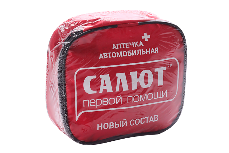 Аптечка Салют д/оказания первой помощи с мед изделиями, мягкий футляр (приказ 260н)