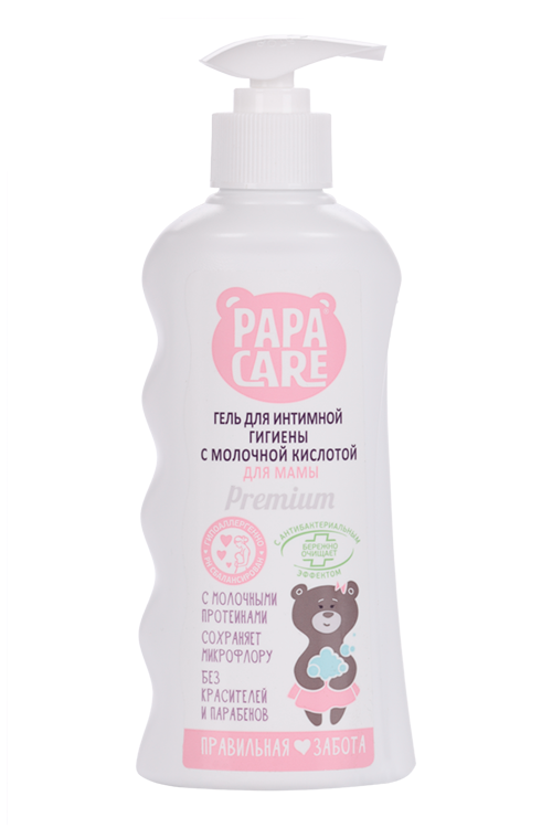 Гель Papa Care д/интимной гигиены с молочной кислотой, 250 мл
