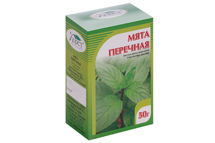 Мята перечная листья, 50 г, (пищ)