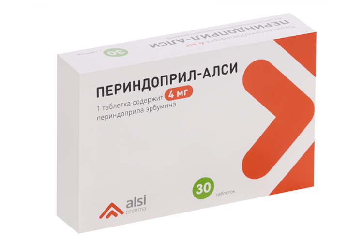 Периндоприл-АЛСИ 4 мг, 30 шт, таблетки